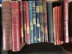 A box of twelve antiquarian volumes including Cassells Family Papers,