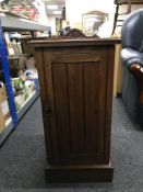 A late Victorian mahogany pot cupboard