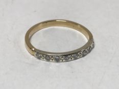 18ct diamond half eternity ring 2.