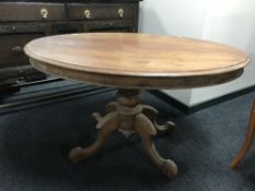 A Victorian oval breakfast table