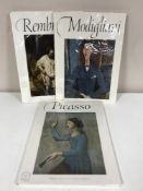 Two boxes of Art Express books - Picasso,