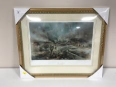 A framed Royal Doulton limited edition print, Heroes of Arnhem, by David Cartwright,