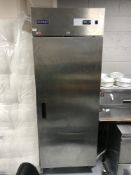 A Bonnet stainless steel upright fridge