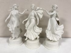 Three Wedgwood Collection figures - The Dancing Hours