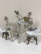 Three Lladro figures - Dancers (3)