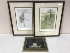 Two Lawson Wood framed hunting prints entitled 