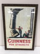 A framed Guinness for Strength advertisement