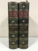 Two leather bound volumes : Chambers Encyclopaedia of English Literature,