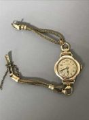 Lady's gold Rolex times 6 positions prima (case,