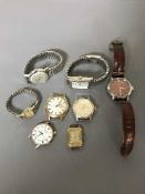Nine assorted wristwatches including Sekonda etc