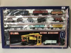Two boxed Lima Action Accessory train sets