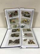 Three albums of greetings cards,