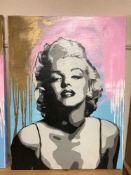 Ant Carver : Marilyn Monroe, a pop art portrait study,