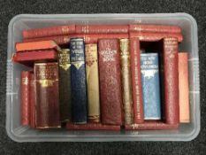 Two boxes containing books including children's encyclopaedia, pictorial knowledge, reference books,