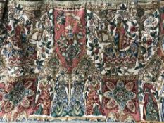 A medieval style Halberd and a tapestry