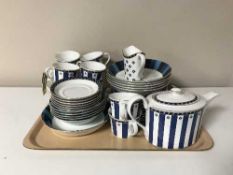 A tray containing approximately 40 pieces of Wedgwood Aphrodite tea and dinner ware