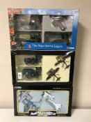 Three boxed Corgi die cast vehicle sets inc.