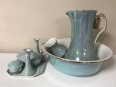 A miniature Royal Doulton character jug Gone Away D6538, wade tortoises and dishes,