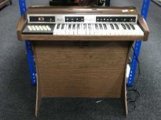 A mid 20th century Eko Tivoli 18R electric keyboard