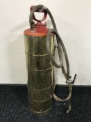 A vintage fire extinguisher