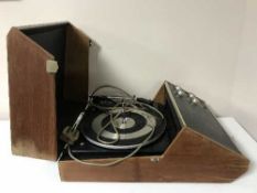 A mid 20th century ITT KB top record player