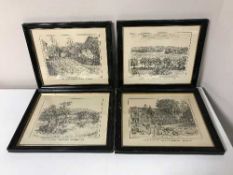 A gilt framed mirror,