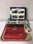 A tray of five boxed die cast vehicle sets - Lledo The Italian Job Special Edition,