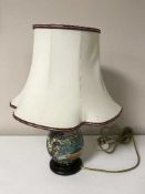 A Moorcroft Islay table lamp with shade,