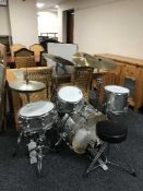 A Premier drum kit with accessories