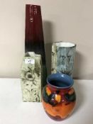 A Poole volcano pattern vase,