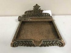 An American Berebi limited edition encrusted metal desk stand with paper knife