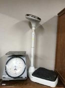 Set of Seca weighting scales and a set of Salter Thermoscales