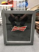 A Budweiser bench top fridge