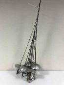 A collection of eight fencing foils