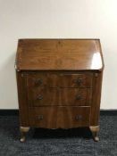 A walnut writing bureau