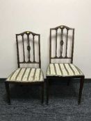 Two late Victorian bedroom chairs,