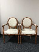 Four Victorian style dining chairs