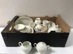 A box containing Wedgwood Windsor china,
