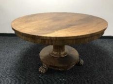 A Victorian mahogany breakfast table