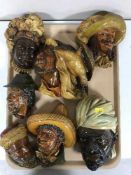 A tray of seven Bossans wall plaques