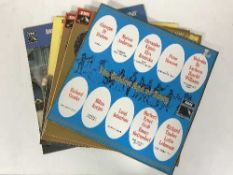 A box of LP records - classical, compilations,