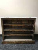 Set of pine open shelves