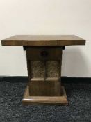 A walnut and Bakelite Stentorian cabinet speaker by Whiteley Electrical Radio Company, Mansfield,