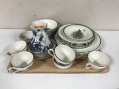 A twenty four piece Cuthbertson Christmas tea service,