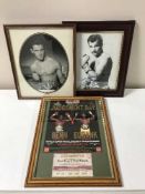 A collection of boxing memorabilia inc.