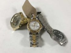Three gents wristwatches including Rotary,