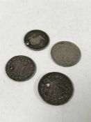 Four silver coins inc.