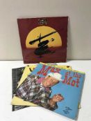 Five boxes contains a large quantity of assorted LP's including Sinatra, easy listening,