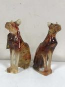 A pair of French celluloid cat figures (2)