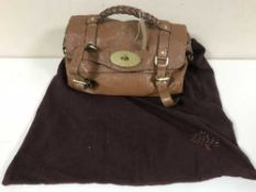 A Mulberry Alexa tan leather hand bag with shoulder strap and original dust bag